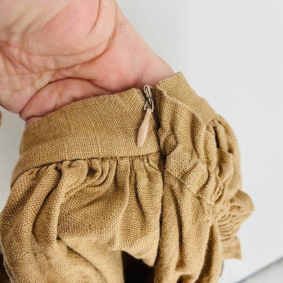 Little Creative Factory Polina's Apron Skirt 100% Linen Tie Front Size 6 Years - Picture 5 of 8